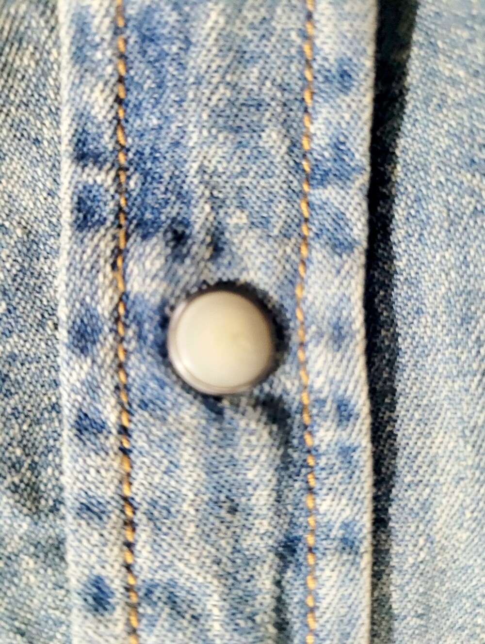 STS Ranchwear Western Denim Snap Shirt Women's Size Large 100% Cotton Pearl Snap - Picture 8 of 15